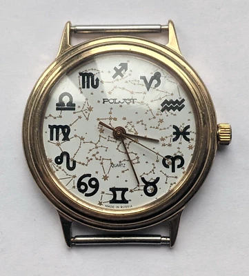 Hermoso Reloj Pulsera Vintage Cuarzo Poljot, Chapado en Oro Hecho en Años 80 Foto 1 de 4
