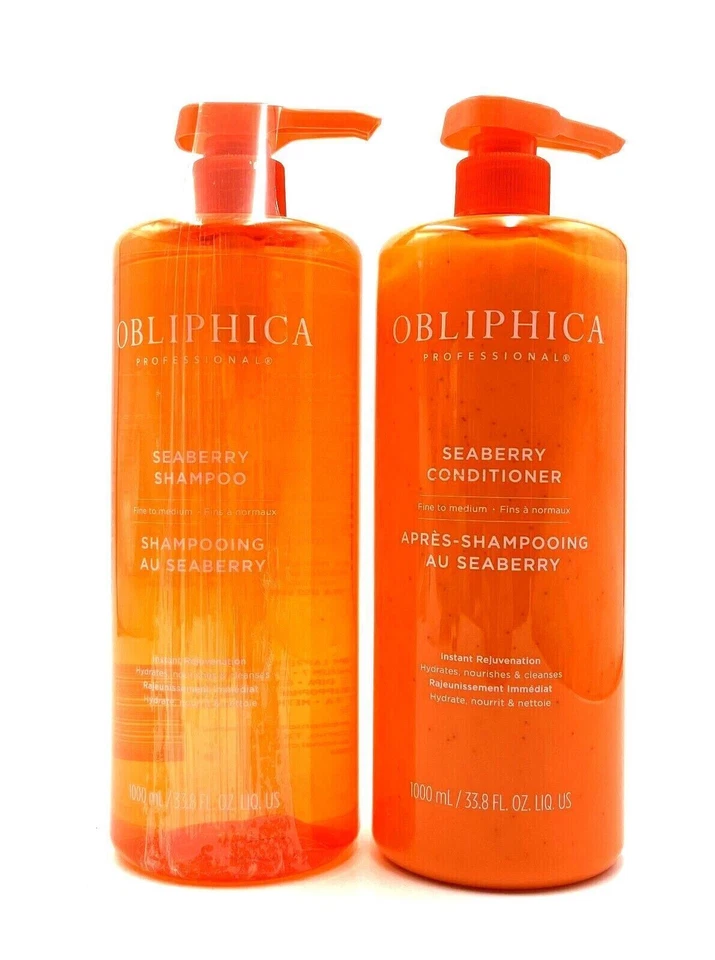 Champú y acondicionador Obliphica Seaberry cabello fino a medio 33,8 oz dúo Foto 1 de 1