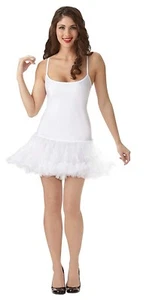 Amscan Adult White Petticoat Dress Halloween Costume Small Medium Retails $29.99 - Picture 1 of 7