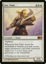 Sun Titan Magic 2011 M11 Mythic Rare Light Play LP Magic MTG DNA Games