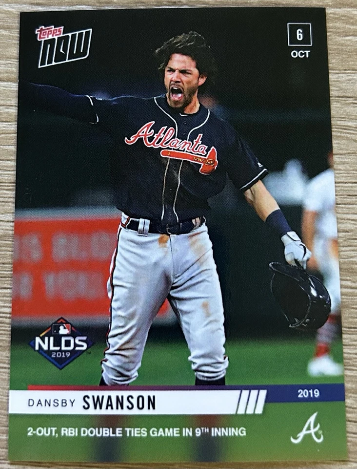 2019 Topps NOW Dansby Swanson #968 ~ Atlanta Braves ~ RARE, only 348 printed! - Image 1 of 2