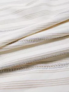John Lewis Fabric Diderot Stripe Greige 1.7m RRP £25m - Picture 1 of 8
