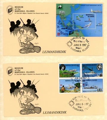 Marshall Islands First Day Covers about 70 from Scott #142-413 - Image 1 of 4