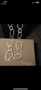 Silpada Sterling Silver Large Hammered Links Bubble Up Necklace N2148