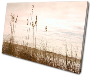 Floral Grass Field SINGLE CANVAS WALL ART Picture Print VA - Picture 1 of 1