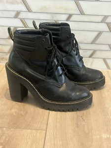 Dr. Doc Martens WOMEN’S PERSEPHONE HIGH HEELED BOOTS Size 7 US 5 UK - Picture 1 of 8
