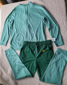 Cat & Jack 2pc Girls Teal Pants/ Green & Teal Pants Size XXL (18) NWT - Picture 1 of 8