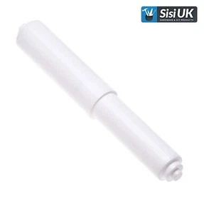 REPLACEMENT TOILET ROLL HOLDER ROLLER SPINDLE SPRING White Spare Loo Bathroom - Picture 1 of 5
