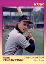 1989 Canton-Akron Indians Star 21 Mike Twardoski Lockport Niagara Falls New York