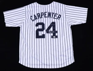 Matt Carpenter Signed New York Yankees Pinstriped Jersey (JSA) N.Y. 3rd Baseman - Picture 1 of 5