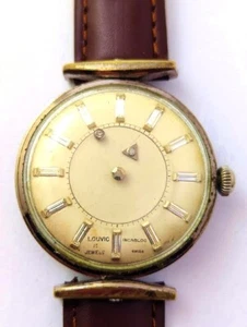 Vintage Louvic Reverso Mystery Dial Men's Wrist Watch, 1960's Vintage Watches - Picture 1 of 7