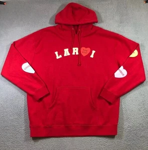 the kid Laroi hoodie sweater mens XL red oversized baggy fit merch pullover - Picture 1 of 19