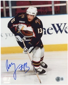 Patrik Stefan Signed 8x10 Photo (Beckett) Atlanta Thrashers NHL Ice Hockey - Picture 1 of 4