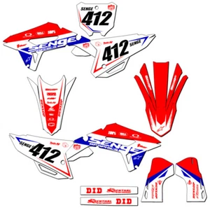 2021-2023 CRF 450 RWE BINARY Red Senge Graphics Kit Compatible with Honda - Picture 1 of 10