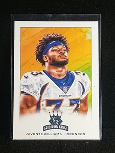 Javonte Williams Rookie #GK-16 2021 Panini Chronicles Gridiron Kings Broncos NFL - Imagen 1 de 2