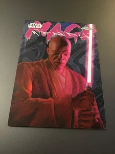 2025 Topps Chrome Star Wars Galactic Graffiti #GG-13 Mace Windu - Picture 1 of 2