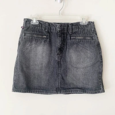 Falda Polo Jeans Co Ralph Lauren Vintage Talla 6 Negra Corredor Mini Y2K Denim Prep Foto 1 de 4