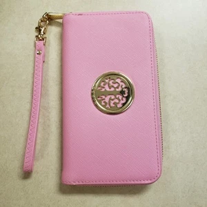 Portafoglio da polso Dasein in pelle rosa vegan - Foto 1 di 5