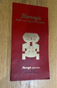 Harvey's Top of the Wheel restaurante menú de comida - Lake Tahoe California 1971 - Imagen 1 de 20