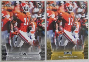 Isaiah Simmons 2 Karten Lot Base und Parallel Karten Clemson Tigers NFL - Bild 1 von 2