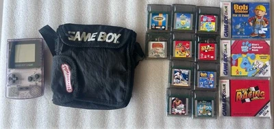 Nintendo Gameboy Color Bundle Atomic Purple Handheld (MP/HP) + 10 Games + Case - Image 1 of 4