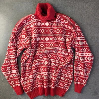 Abercrombie & Fitch Vintage Holiday Knit Sweater Festive Men's Large Christmas  - Image 1 of 4