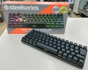 SteelSeries Apex Pro Mini Wireless 60% Mechanical Gaming Keyboard Used - Picture 1 of 14