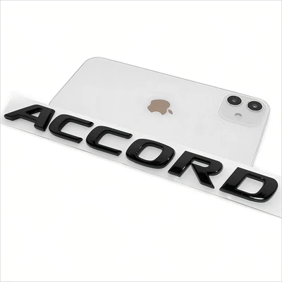 Black For Honda Accord Touring Luggage Trunk Lid Badge Nameplate Emblem Logo - Image 1 of 3