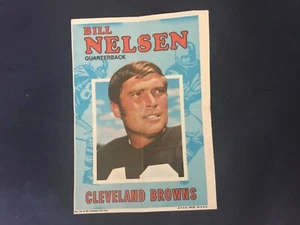 1971 Topps Football Pin-Ups 7" x 5" Bill Nelsen #16! - Picture 1 of 2