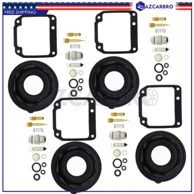 For YAMAHA XJ550 1981-1983 XJ 550 Maxim 4 Carburetor repair kit diaphragm Vacuum - Image 1 of 4