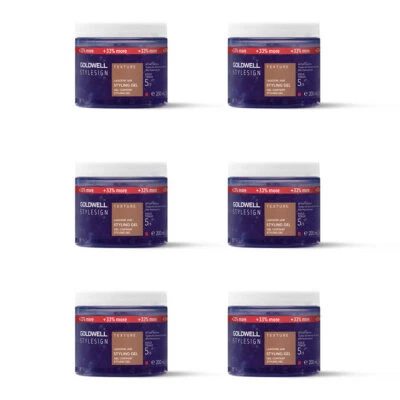 6x Goldwell StylesignXL Texture Lagoom Jam Styling Gel 200ml = 1,2 Liter Haargel - Bild 1 von 4