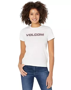 Volcom Womens Size S (4-6) White USST US Snowboard Team Graphic Tee T-Shirt NWT - Picture 1 of 9
