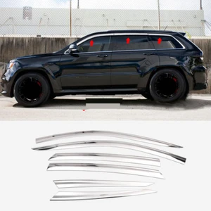 Chrome For Jeep Grand Cherokee 2011-2020 Window Visor Vent Sun Rain Guard Shades - Picture 1 of 6