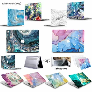 Colorful Marble Case +Keyboard Cover For Macbook M4 Air 13 15 Pro 14 16 11 12 in - Picture 1 of 81