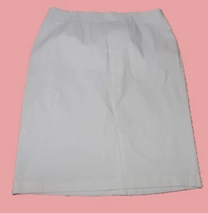 CATO WOMENS SIZE 14 IVORY STRAIGHT PULL ON PENCIL SKIRT NYLON BLEND - Picture 1 of 3