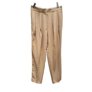 Pantalones anchos Celine By Phoebe Philo beige seda talla 40 se adapta a EE. UU. 30 - Imagen 1 de 7