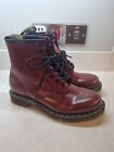 Dr Martens 11822 (1460) Cherry Red Boots 8 Eyelet Leather Size UK 7