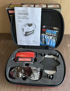 Craftsman 4 en 1 nivel con láser Trac 320.48247 NOS - Imagen 1 de 8