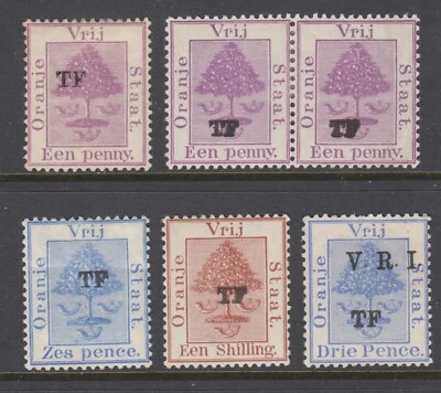 South Africa, Orange Free State Telegraph SG T33/T37 MLH 1898-1900 issues, sound - Image 1 of 2