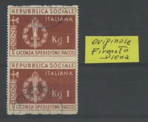 RSI E LUOGOTENENZA 1944 FRANCHIGIA COPPIA US. - Picture 1 of 1