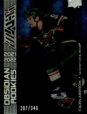 Calen Addison - 2021-22 Upper Deck Black Obsidian Rookies /349 Card #OR-9 - Image 1 of 2