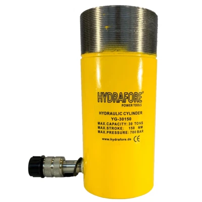 HYDRAFORE Einzelwirkender Hydraulikzylinder mit Kragengewinde (30Ton - 150mm) (YG-30150CT)