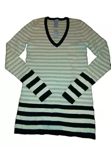 Brand New! Womens Gap Maternity Black Gray Striped V-Neck Sweater Size XSmall XS - Picture 1 of 1