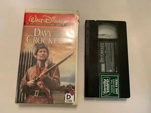 Walt Disney Davy Crockett VHS Video Tape Fess Parker - Picture 1 of 2