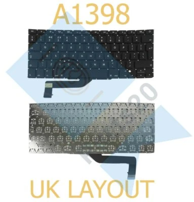 New Apple MacBook Pro 15'' A1398 2012 To 2015 Retina UK Layout Laptop Keyboard - Image 1 of 2
