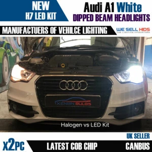 Audi A1 H7 INTEL ACCURATE BEAM LED KIT 3000LM WHITE DIPPED BEAM 2 LED CANBUS - Picture 1 of 3