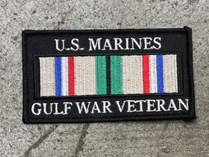 "MILITÄRAUFNÄHER - US MARINES GOLF KRIEGSVETERAN - 2""X4" - Bild 1 von 1