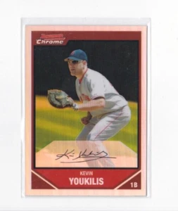 KEVIN YOUKILIS '07 BOWMAN CHROME REFRACTOR PARALLEL-SHIPS FREE TO THE US!! - Picture 1 of 24