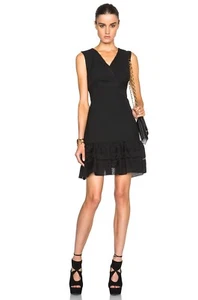 Schwarzes Damenkleid Diane von Furstenberg DV Rayan Two Größe 6 498 $ - Bild 1 von 9