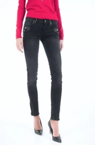 GUESS Women’s Low Rise Marilyn 3 Zip Skinny Jeans – Faded Black / 26 - Picture 1 of 12